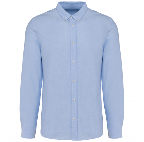 Camisa Oxford manga larga hombre