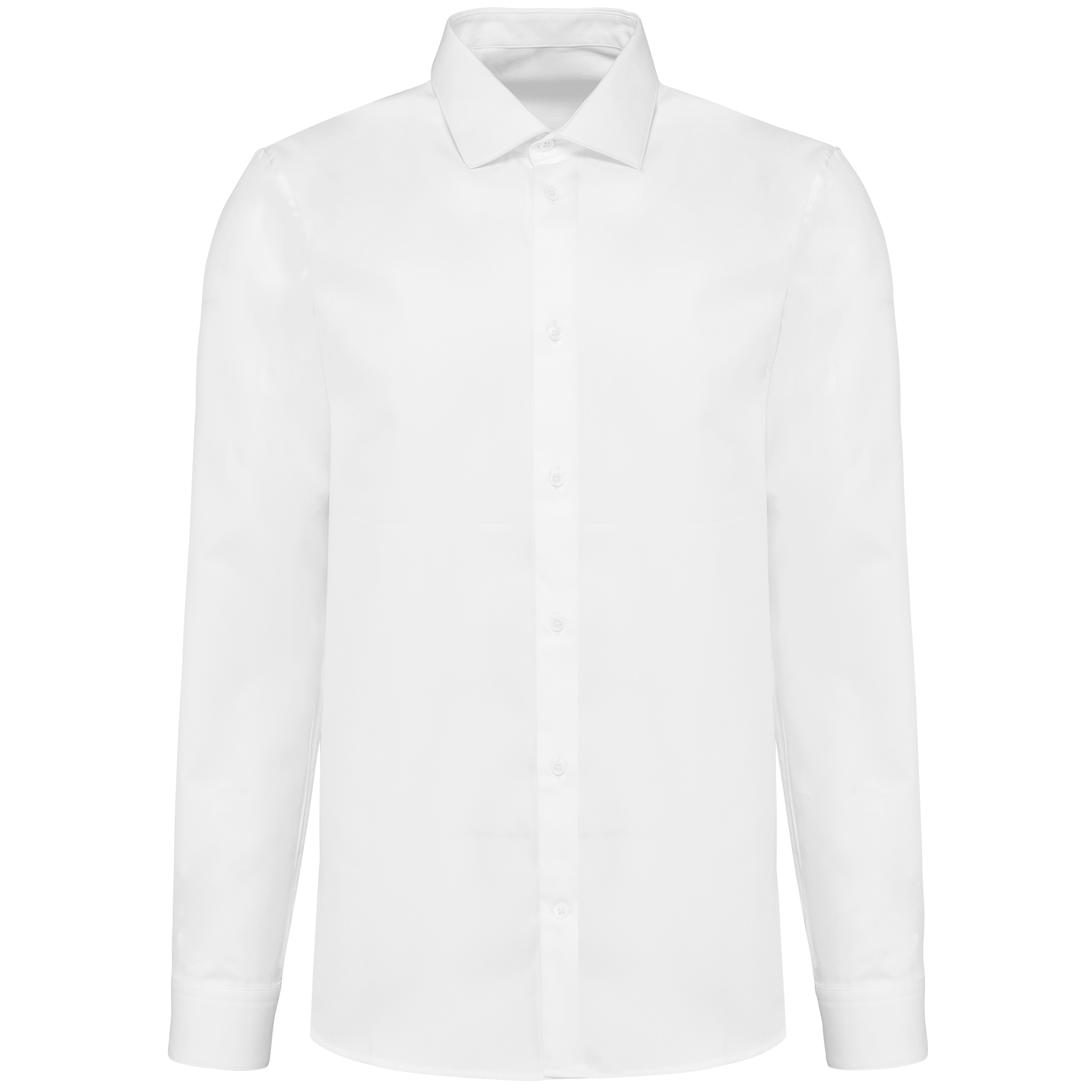 Camisa popelina manga larga hombre