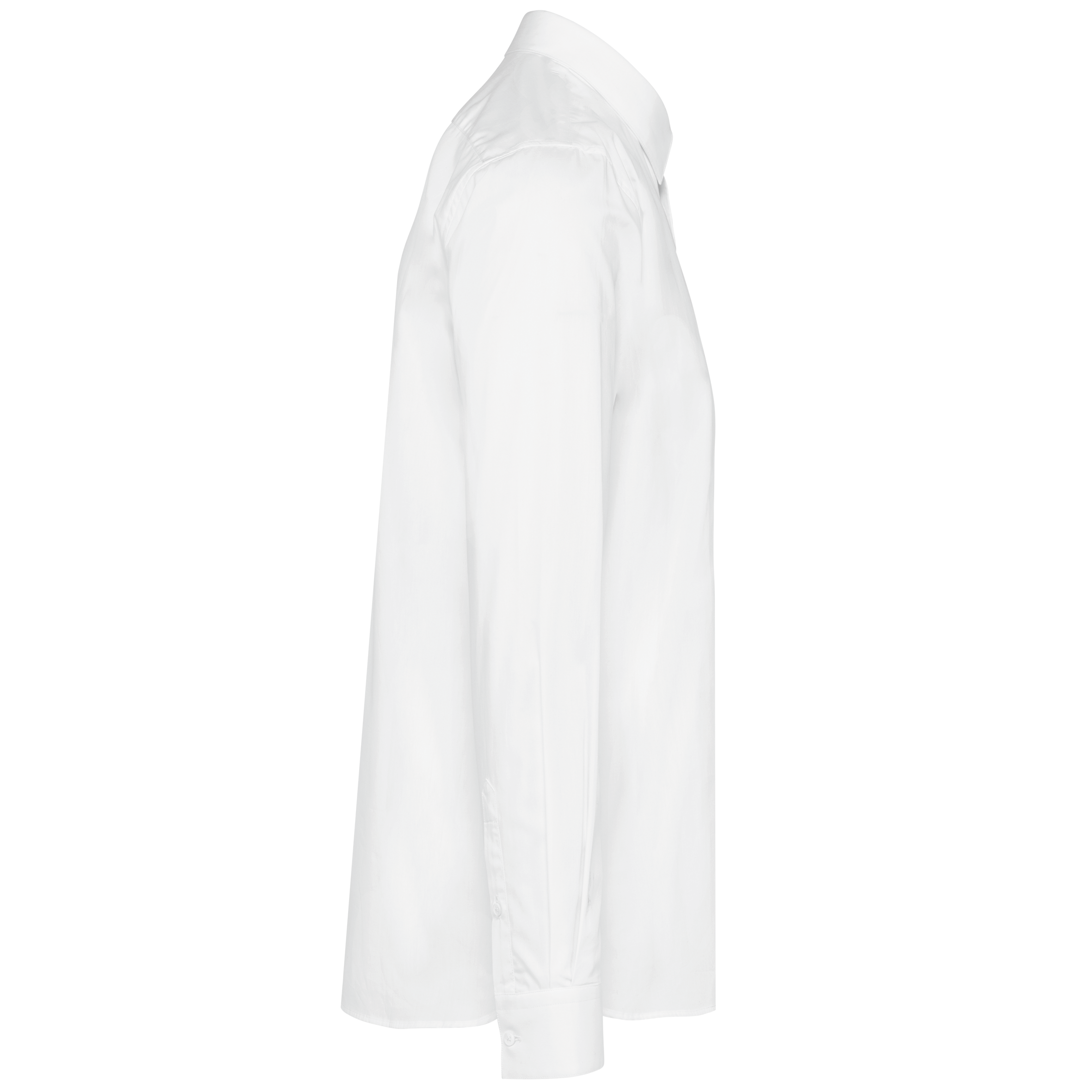 Camisa sarga manga larga hombre