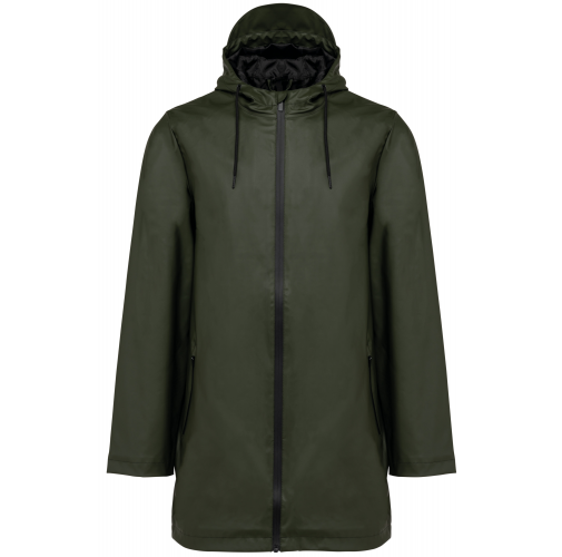 khaki green Chubasquero unisex