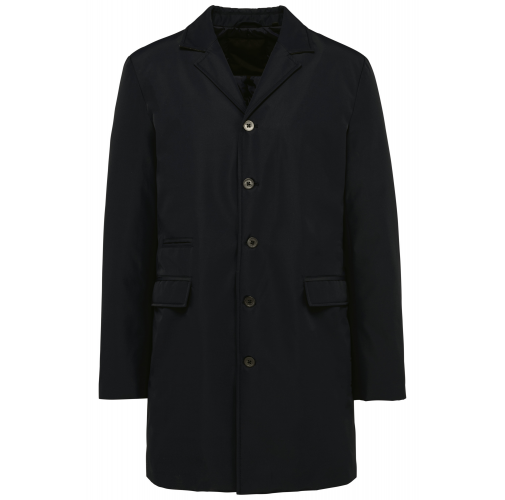 black Gabardina estructurada hombre