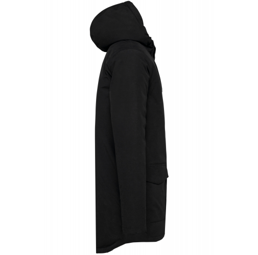 black Parka impermeable hombre