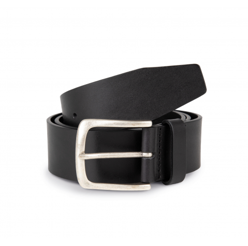 black Cinturón vintage de cuero hombre