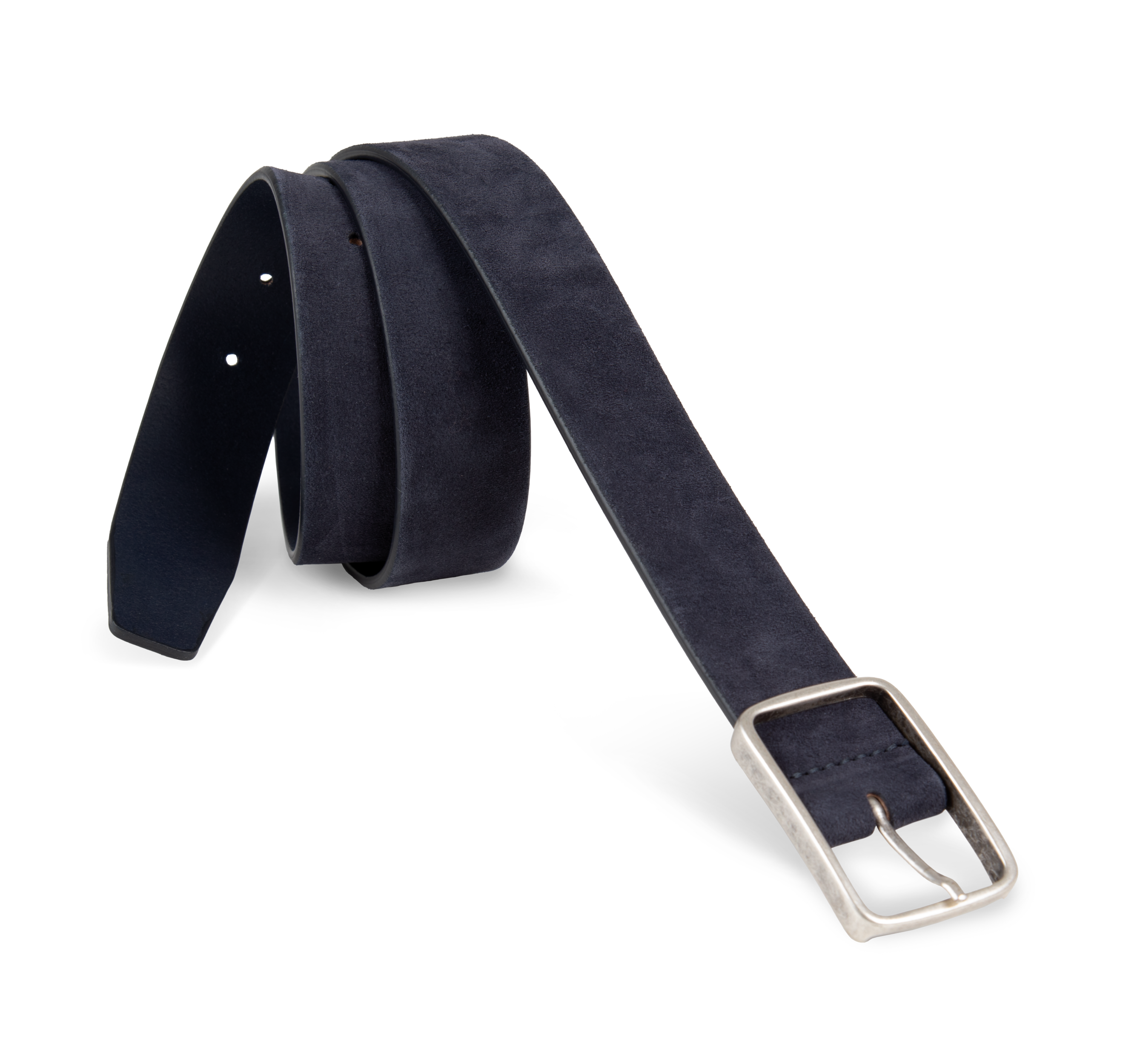 Cinturón cuero aterciopelado hombre