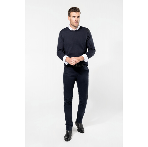Jersey Supima® cuello redondo hombre