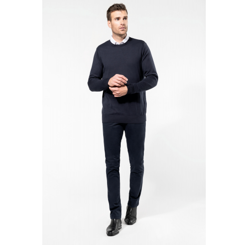 Jersey Supima® cuello redondo hombre
