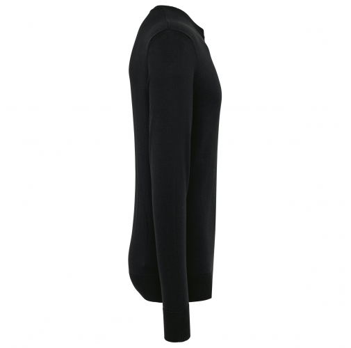 black Jersey Supima® cuello redondo hombre