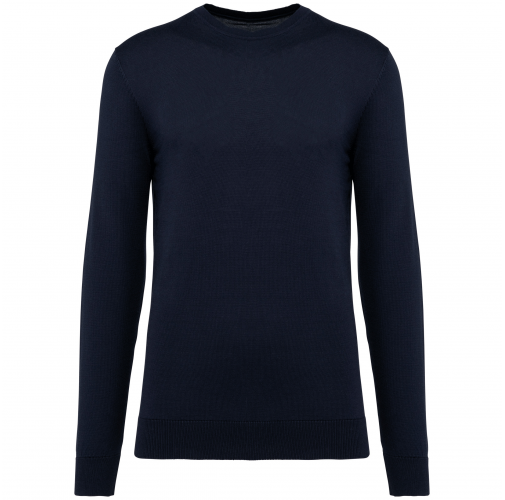deep navy Jersey Supima® cuello redondo hombre