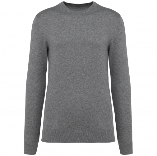 grey heather Jersey Supima® cuello redondo hombre