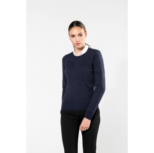 Jersey Supima® cuello redondo mujer