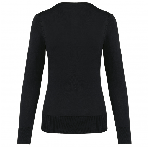 black Jersey Supima® cuello redondo mujer