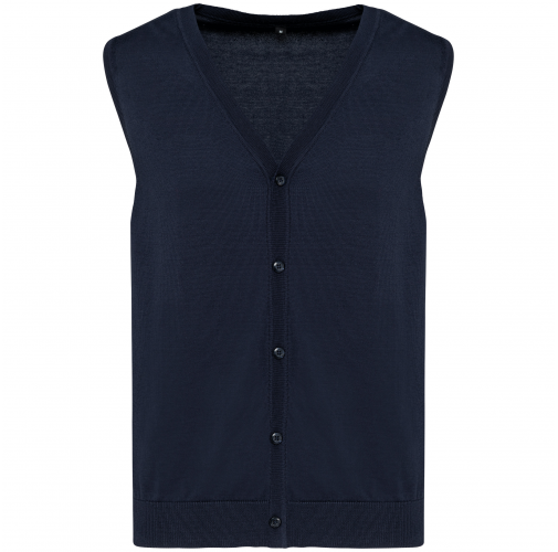 deep navy Chaleco Supima® hombre