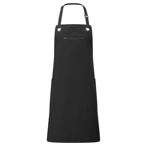 black / charcoal Delantal contrastado