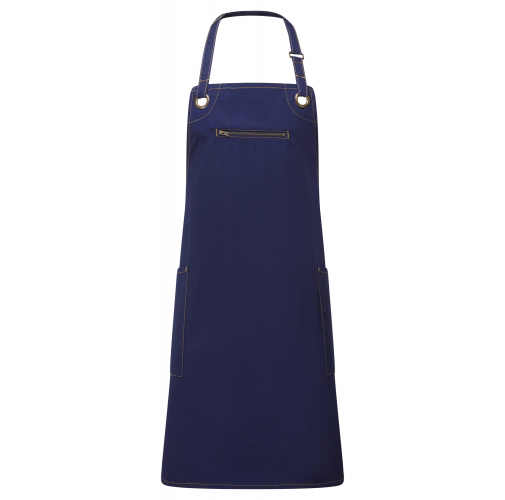 navy / camel Delantal contrastado