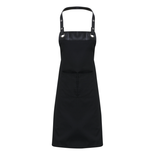 black Delantal tipo peto Espresso