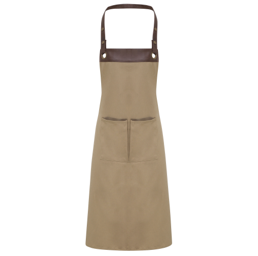 khaki / brown Delantal tipo peto Espresso