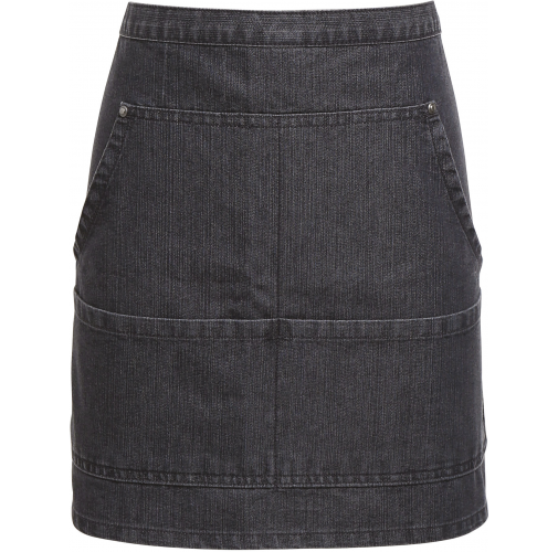 black denim Delantal