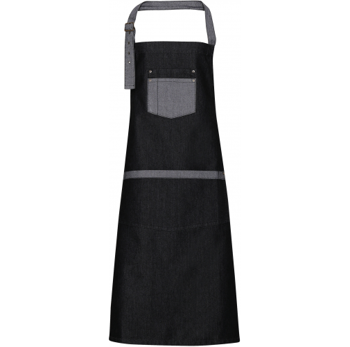 black denim Delantal