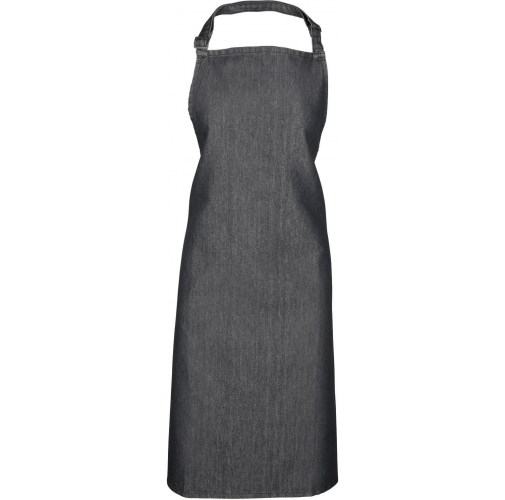 black denim Delantal