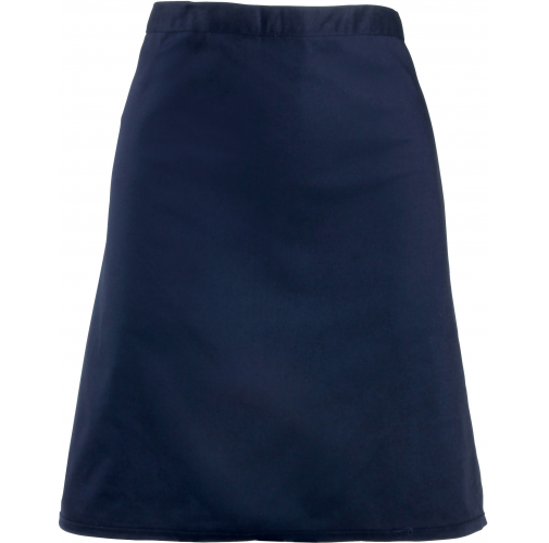 navy Delantal de cintura medio largo
