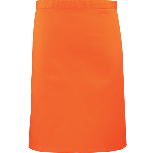 orange Delantal de cintura medio largo