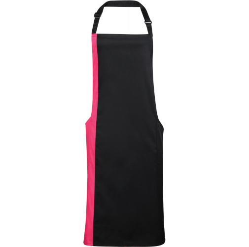 black / hot pink Delantal Bicolor