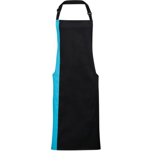 black / turquoise Delantal Bicolor