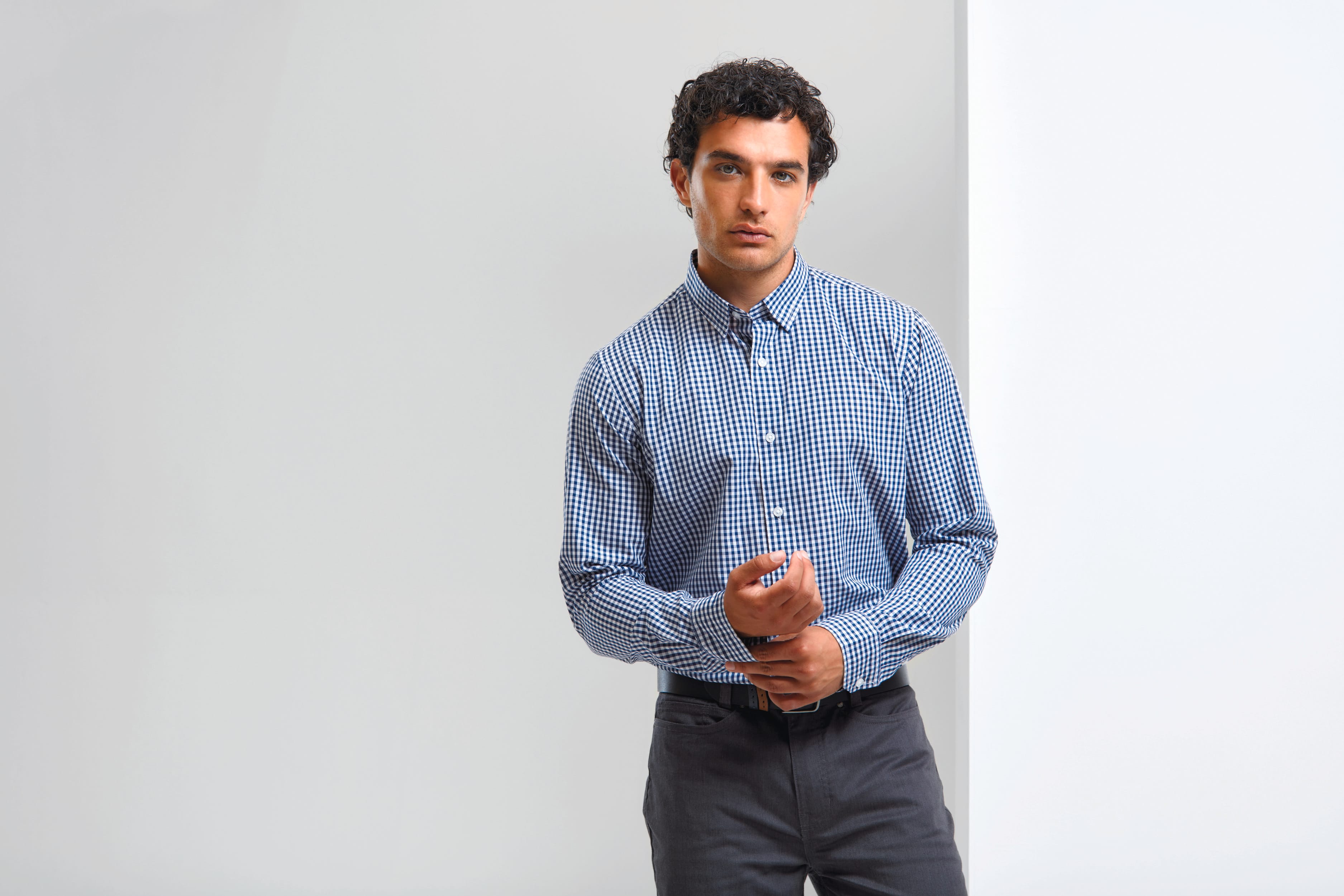 Camisa Vichy con cuadros grandes