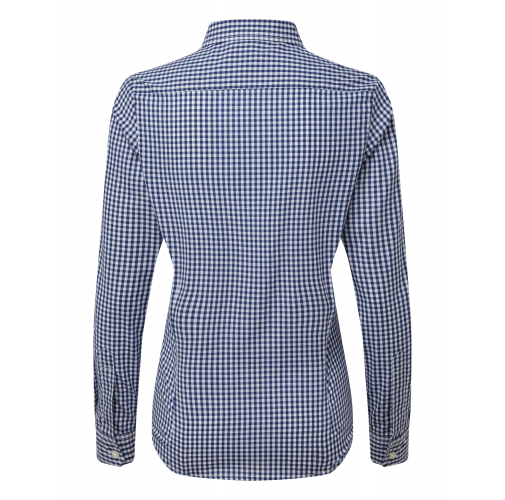 navy / white Camisa Vichy con cuadros grandes