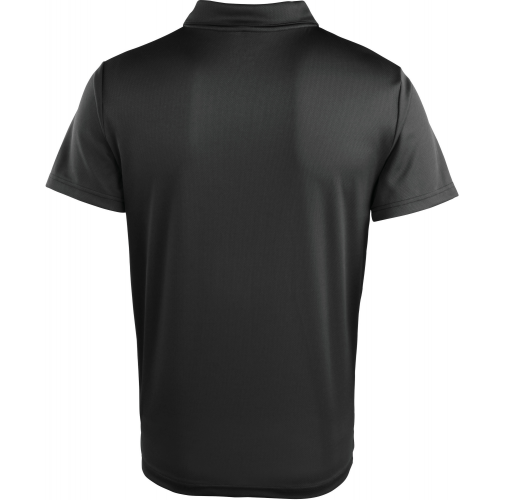 black Polo con botón a presión Coolchecker