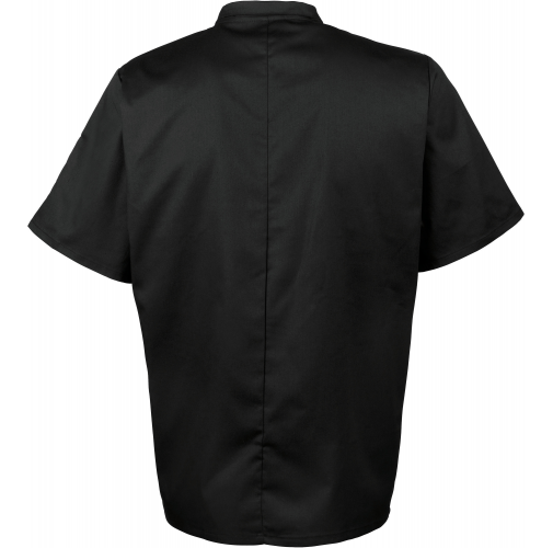 black Chaqueta de cocina manga corta