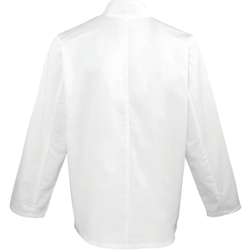 white Chaqueta de cocina manga larga