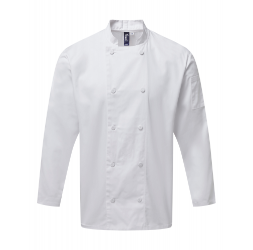 white Chaqueta de chef manga larga Coolchecker®