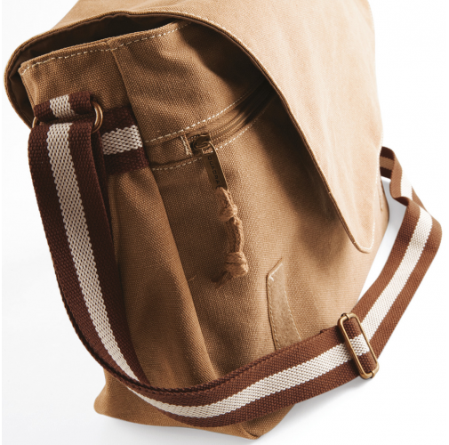 Bolsa mensajero canvas estilo vintage