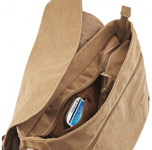 Bolsa mensajero canvas estilo vintage