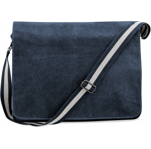 vintage oxford navy Bolsa mensajero canvas estilo vintage