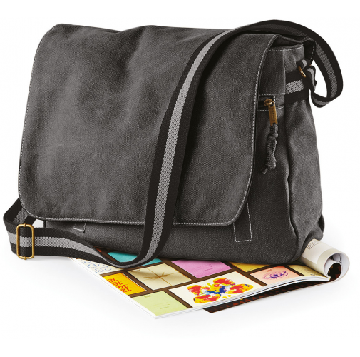 Bolsa mensajero canvas estilo vintage