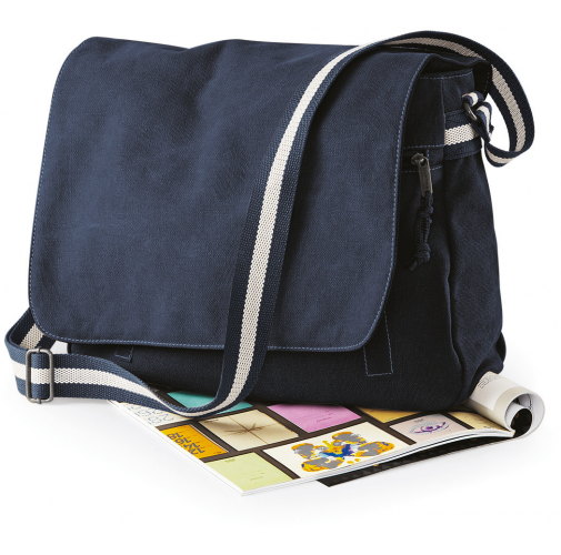 Bolsa mensajero canvas estilo vintage