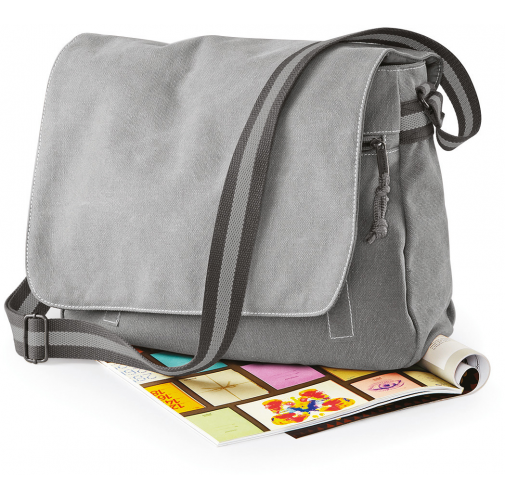 Bolsa mensajero canvas estilo vintage