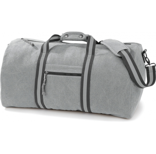 vintage light grey Bolsa de viaje Canvas Vintage