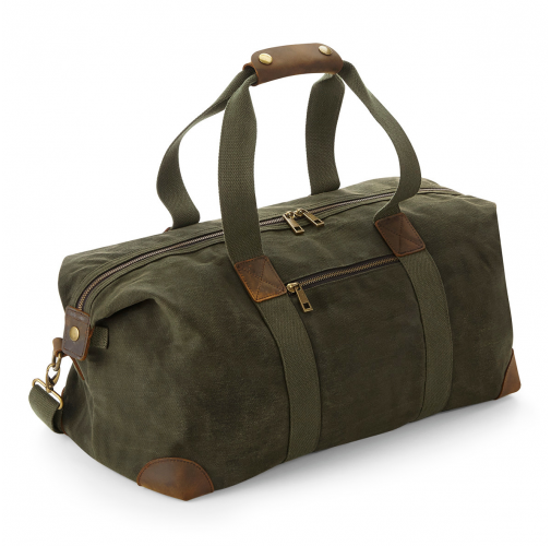 olive green Bolsa Heritage de tela encerada