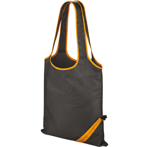 black / orange Bolsa shopper