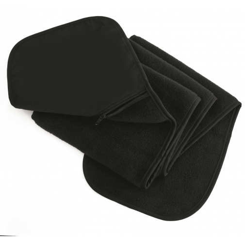 black Bufanda Polartherm™ con bolsillo con cremallera