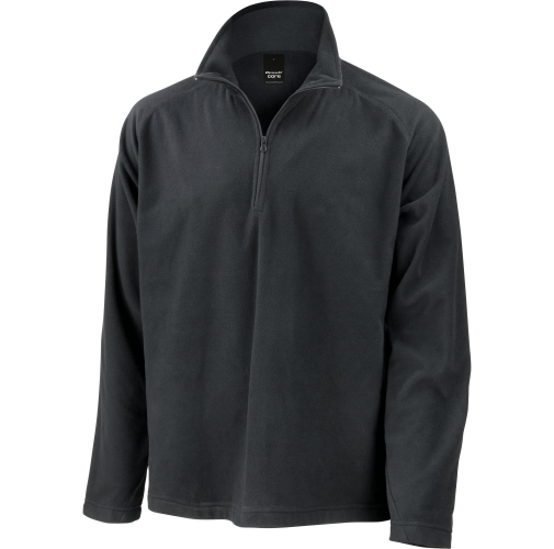 black Micropolar cuello con cremallera