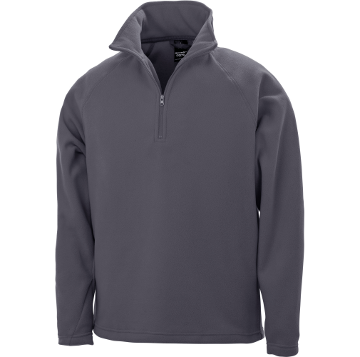 charcoal Micropolar cuello con cremallera