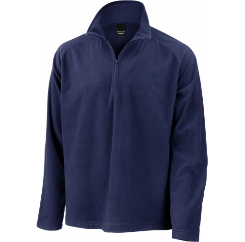 navy Micropolar cuello con cremallera