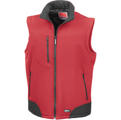 red / black Chaleco Softshell
