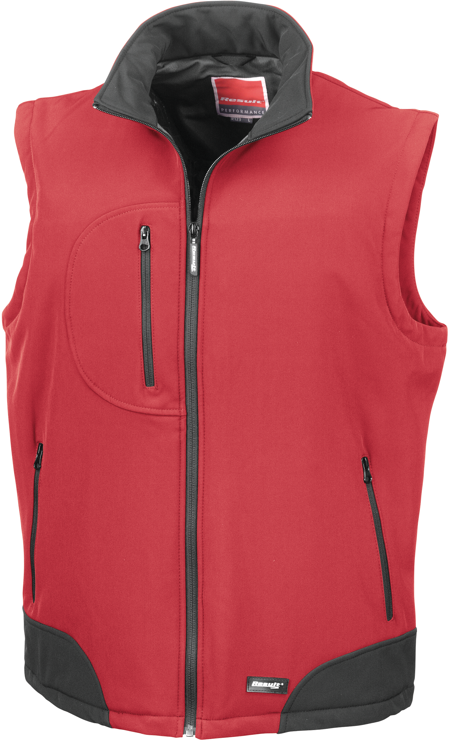 red / black Chaleco Softshell