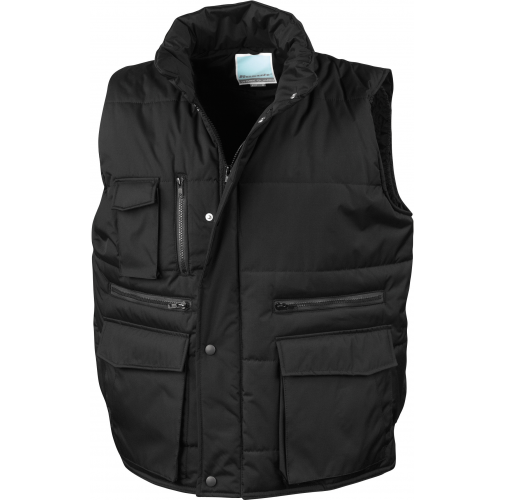 black Chaleco Lance acolchado ripstop