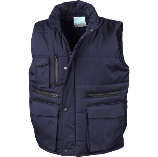 navy Chaleco Lance acolchado ripstop